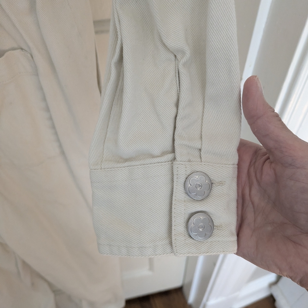 Cream Coveralls Jumpsuit By Sandy Liang x Target - Picture 7 of 11
